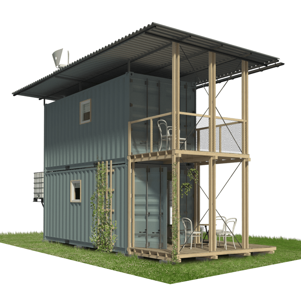 2 Story Shipping Container Home Plans