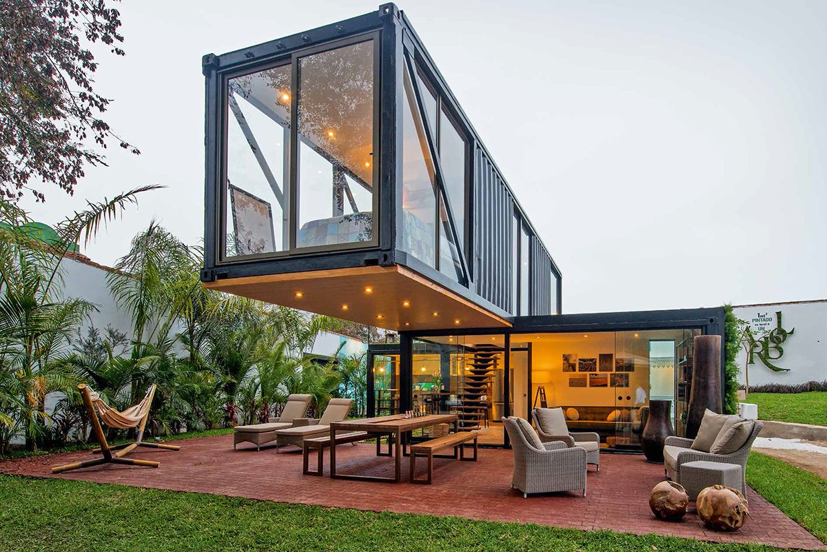 Shipping Container Homes & Buildings: Beautiful Two Story Shipping Container Home, Peru