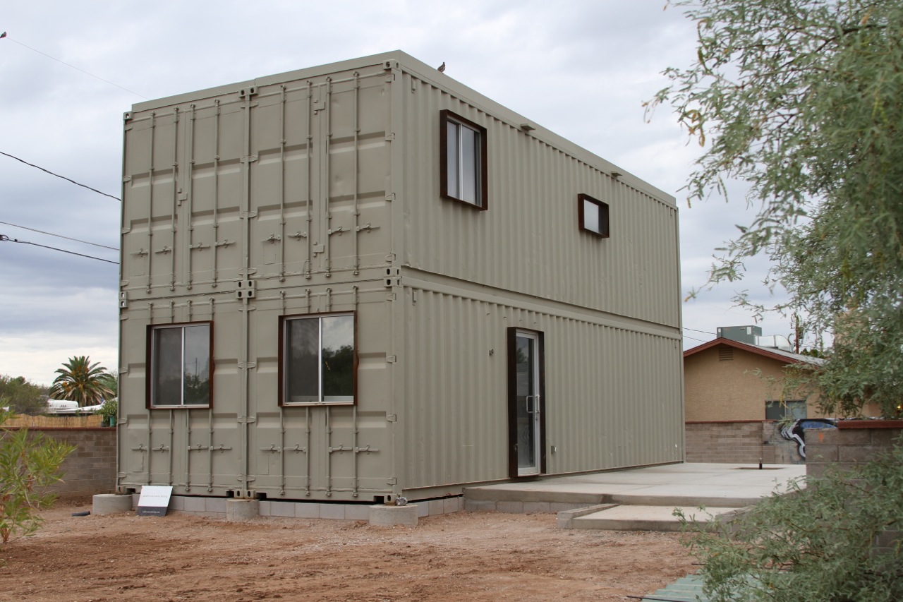 Touch the wind...: Tucson Steel Shipping Container House