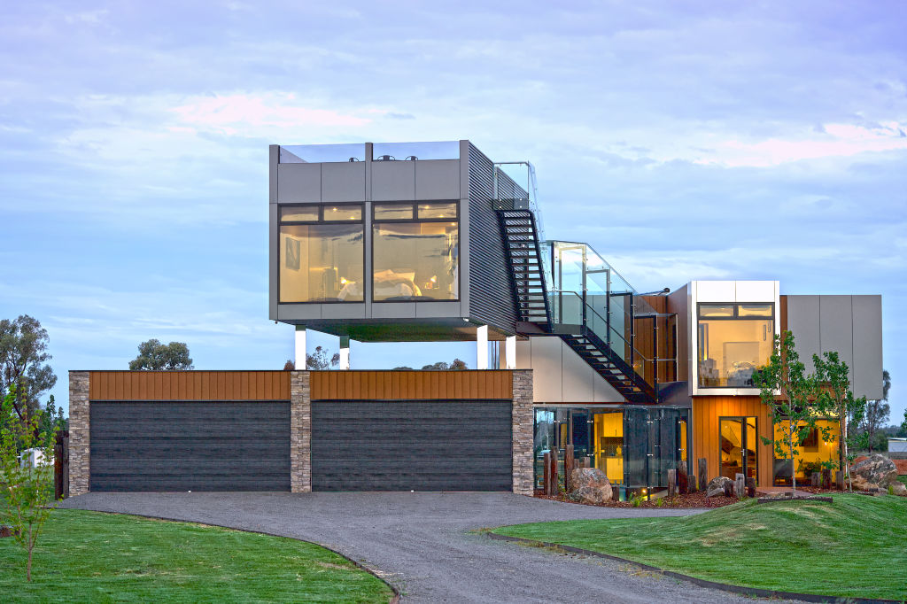 This incredible home is built entirely from shipping containers