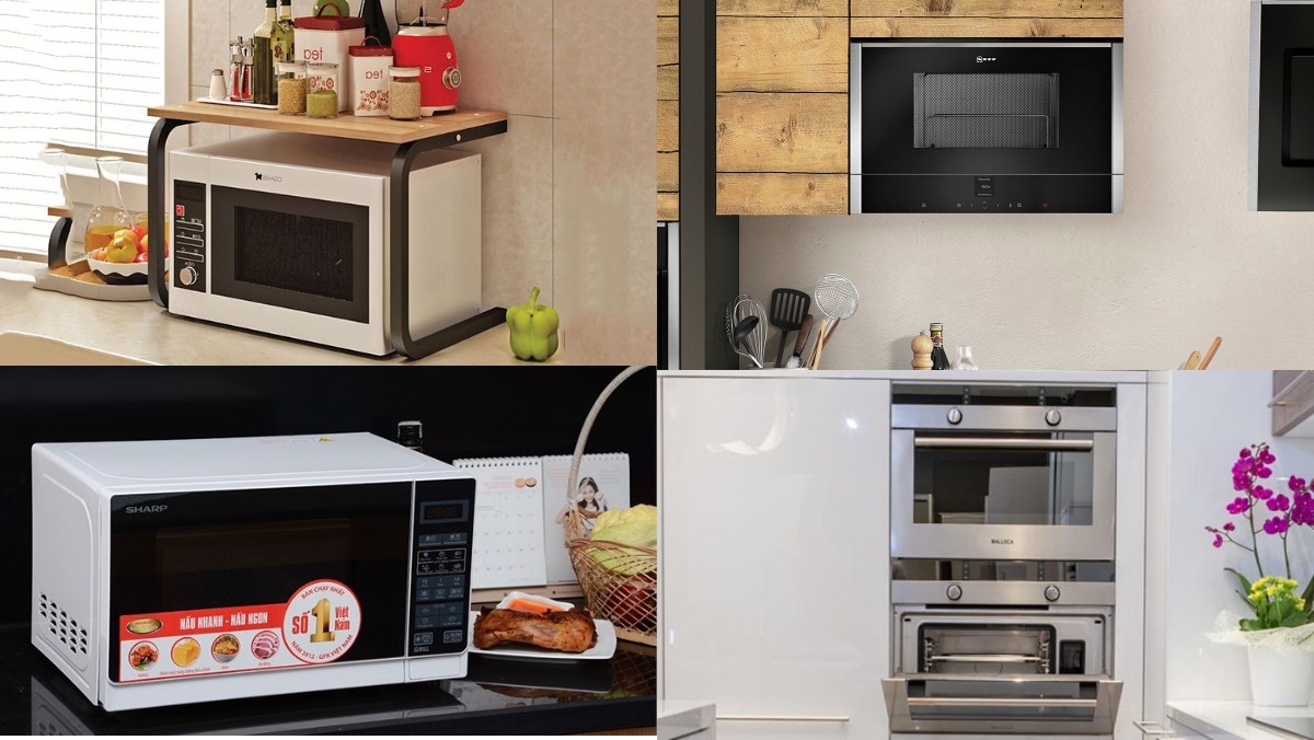 cách bố trí lò vi sóng