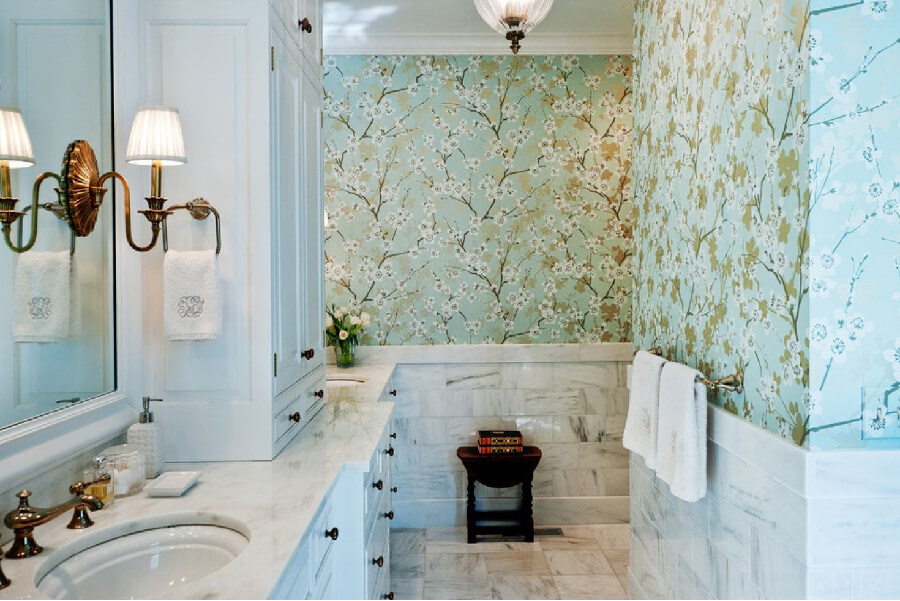 Báo giá các mẫu giấy dán tường nhà tắm chống thấm nước tốt nhất hiện nay.