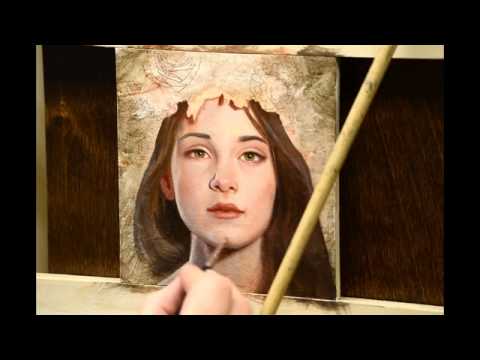 Dạy vẽ tranh chân dung sơn dầu phần 3 - YouTube